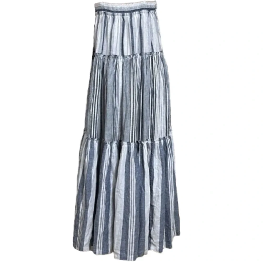 NWT J. Crew Chambray cover-up dress in stripe blue size